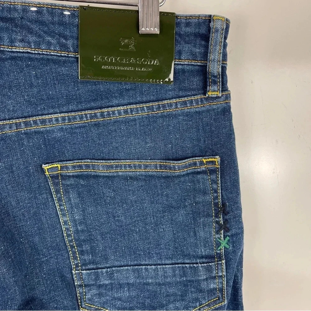 Scotch & Soda Ralston Button Fly Slim Fit Jeans Dark Wash Men's Size 30x32 - Picture 6 of 10